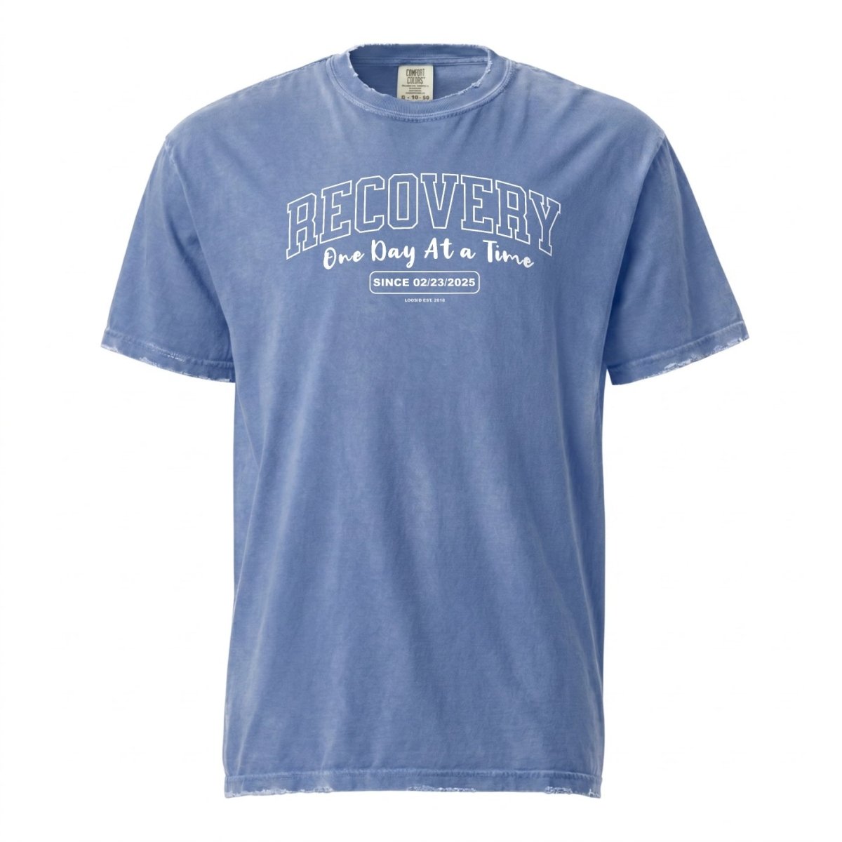 Sober T Shirt | Men's Recovery Looks Good On You Garment-Dyed Tee