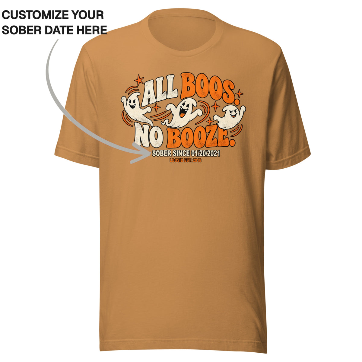 Sober T Shirt | Women's All Boos No Booze