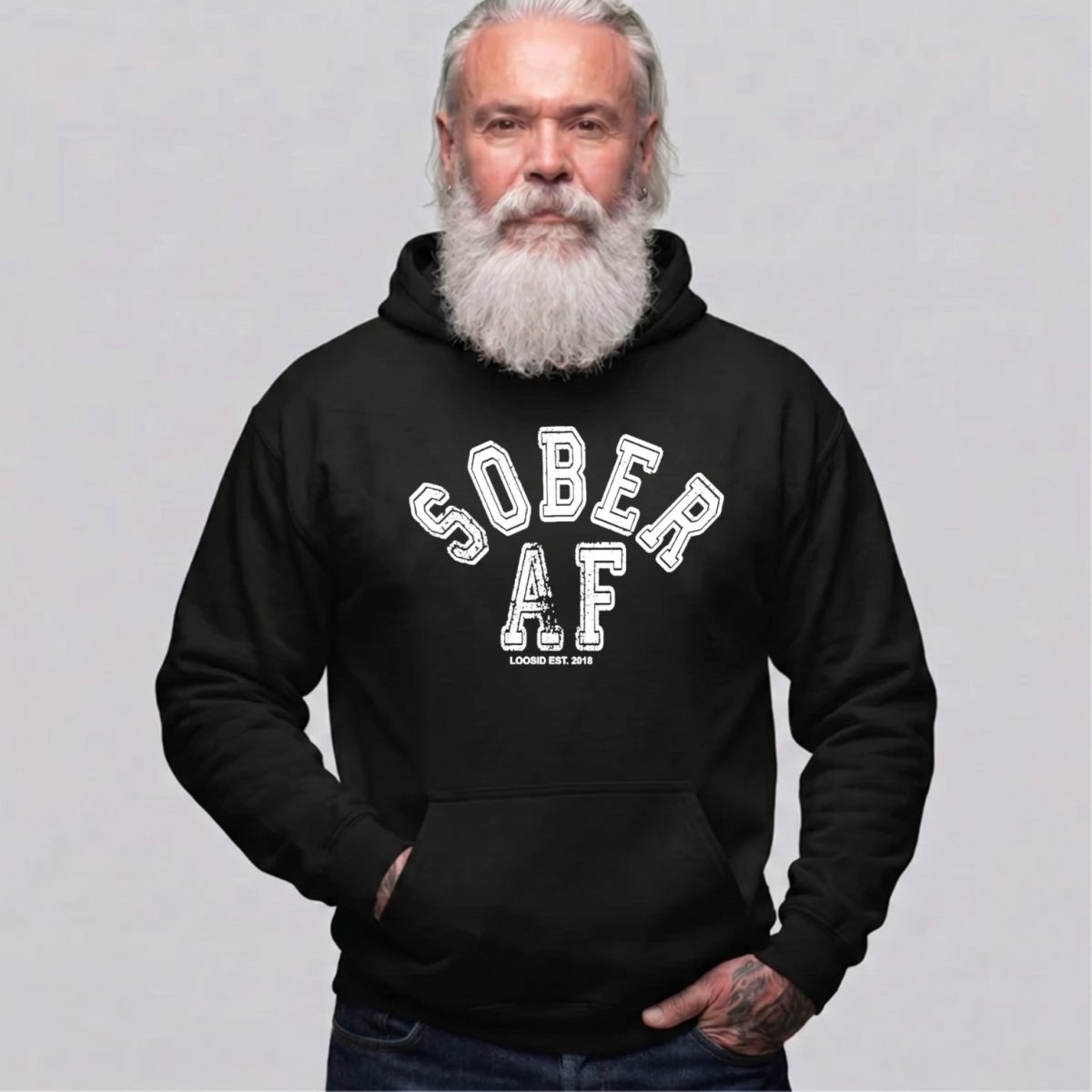 Recovery Hoodie | Men's Sober AF Collegiate