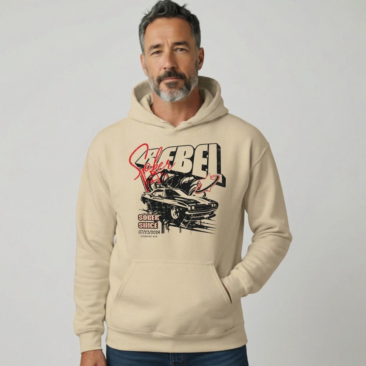 Recovery Hoodie | Sober Rebel Custom Sobriety Date