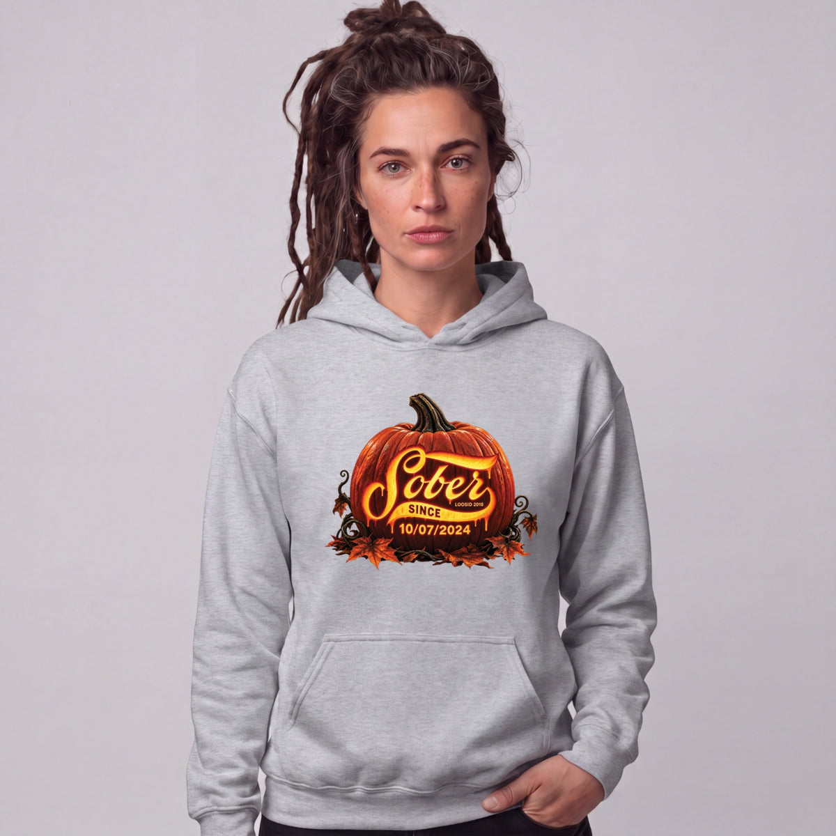 Recovery Hoodie | Women's Sober Since Pumpkin