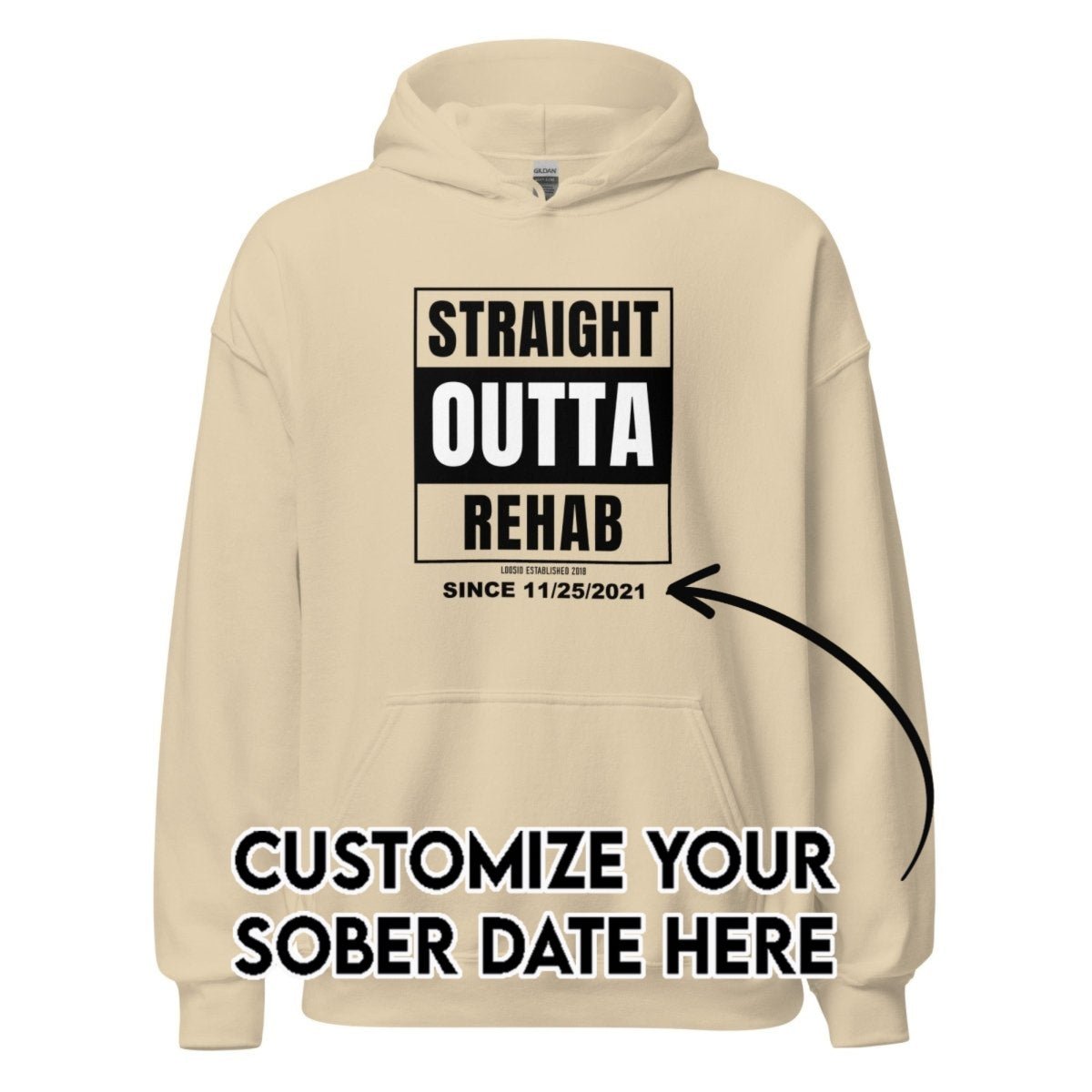 Recovery Hoodie | Men's Straight Outta Rehab