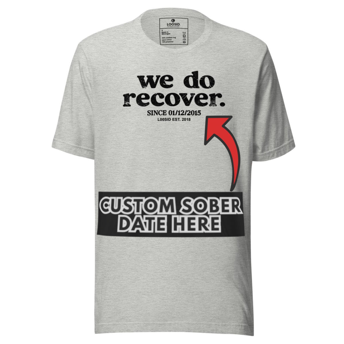 Sober T Shirt | Men's We Do Recover Tee