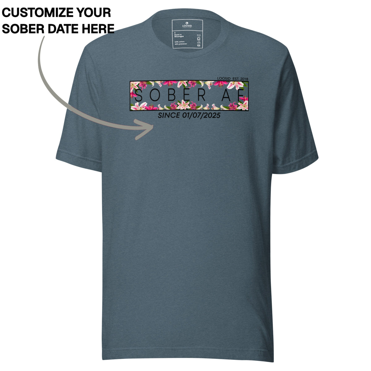 Sober T Shirt | Women's Sober AF Lily