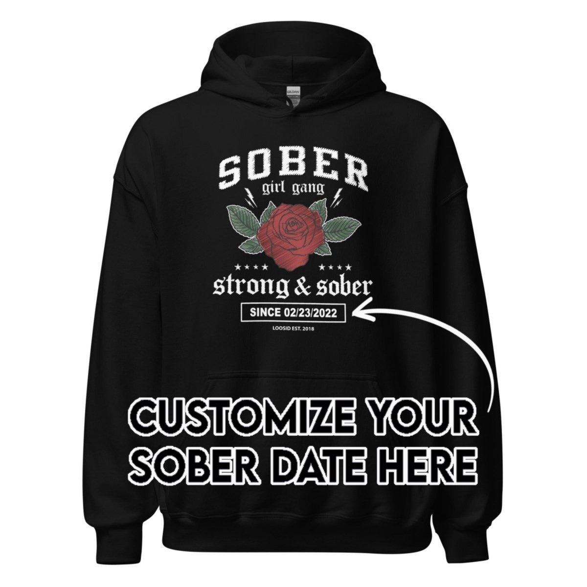 Recovery Hoodie | Women's Sober Girl Gang Strong & Sober