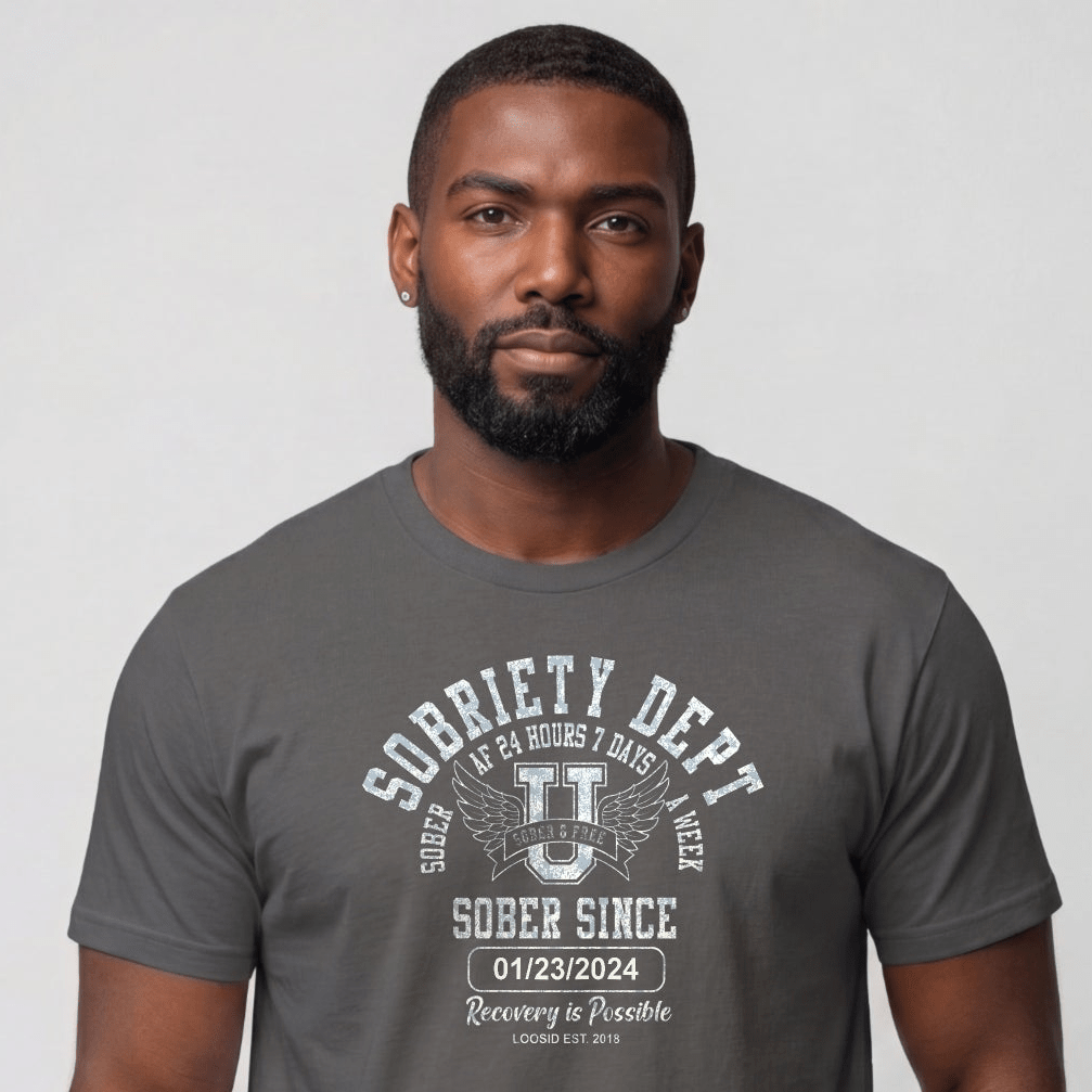 Sober T Shirt | Men's Sobriety Dept Tee