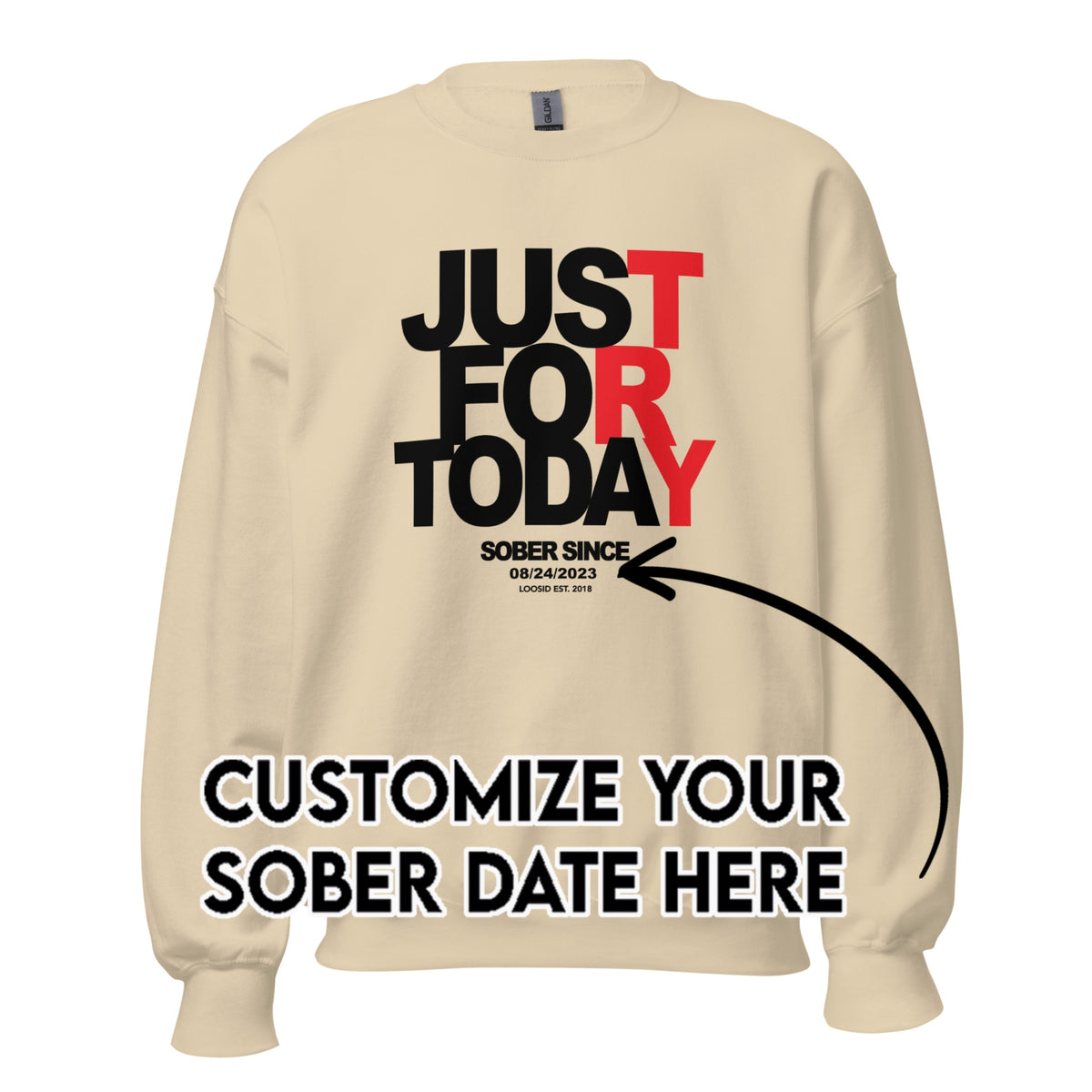 Sober Sweatshirt | Men's Just For Today