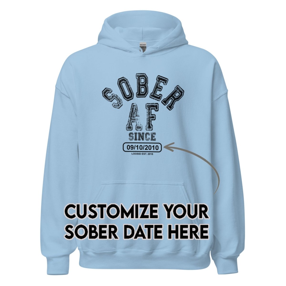 Recovery Hoodie | Men's Sober AF Collegiate