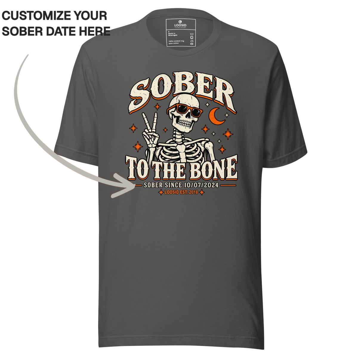 Sober T Shirt | Men's Sober To The Bone
