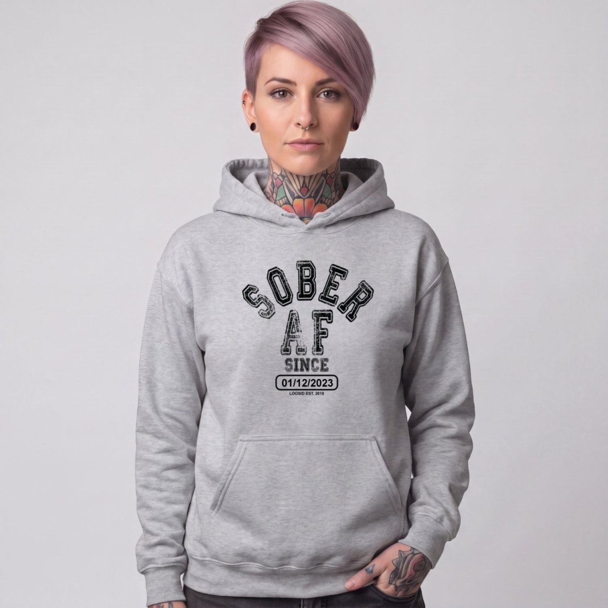 Recovery Hoodie | Women's Sober AF Collegiate