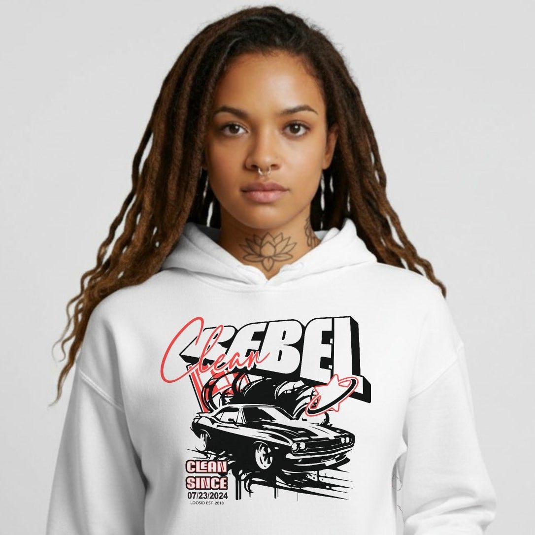 Recovery Hoodie | Women’s Clean Rebel Custom Recovery Date Hoodie