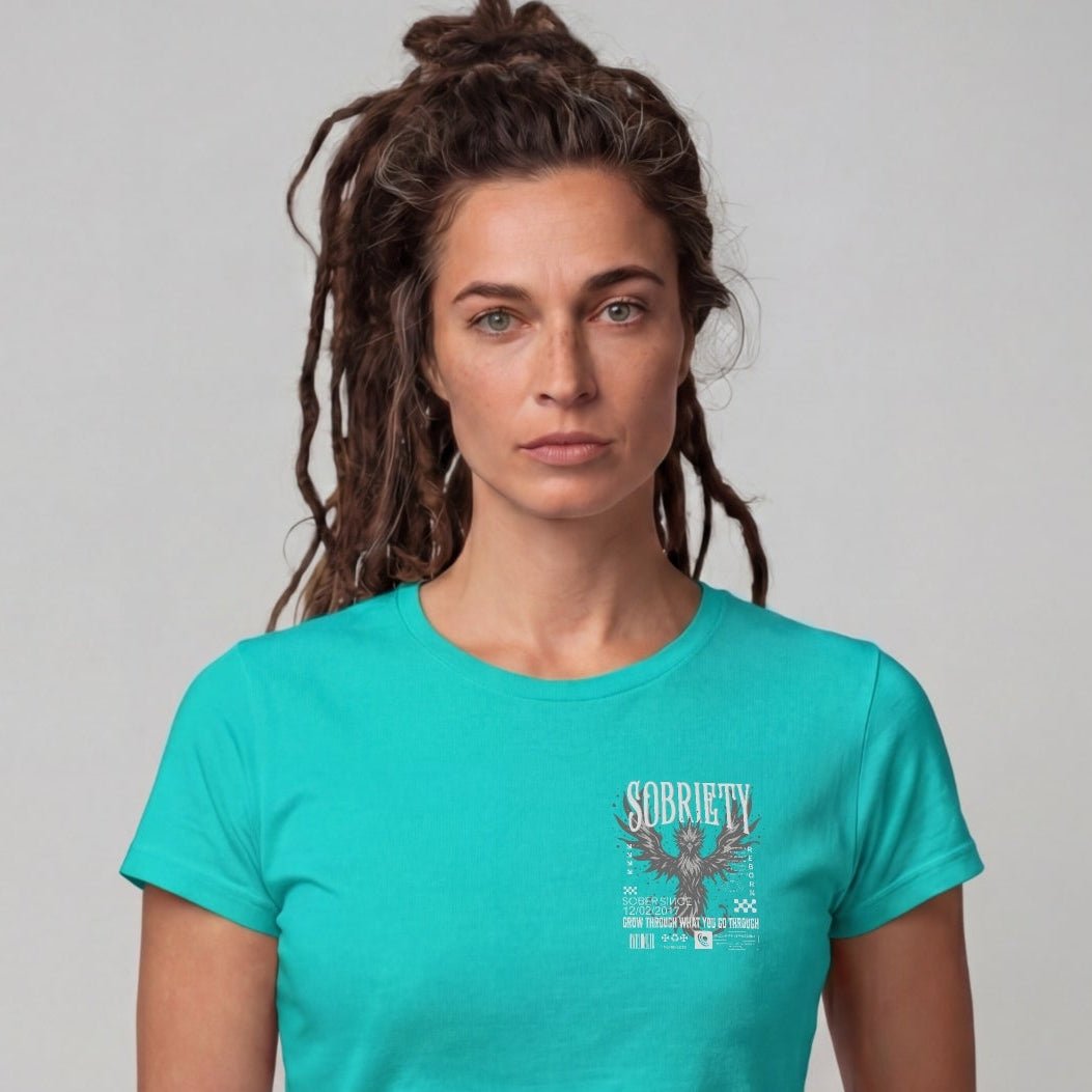 Sober T Shirt | Women's Phoenix Sobriety Reborn Limited-Edition