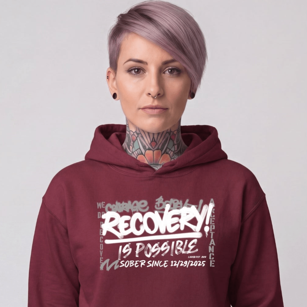 Recovery Hoodie | Women's Personalized Recovery Is Possible Hoodie