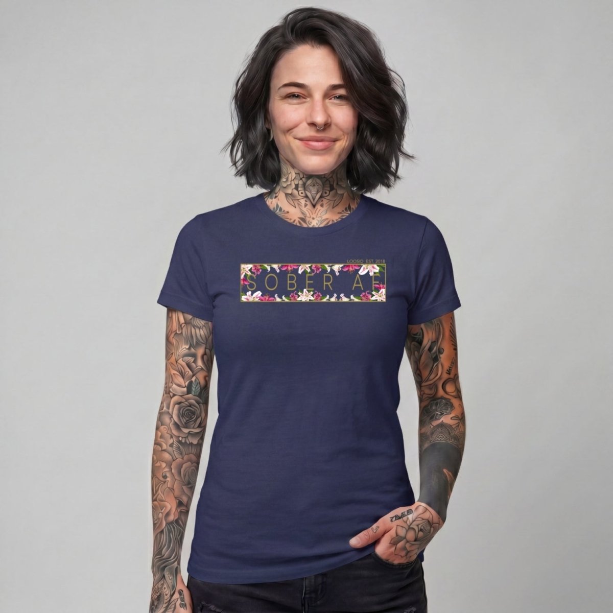 Sober T Shirt | Women's Sober AF Lily