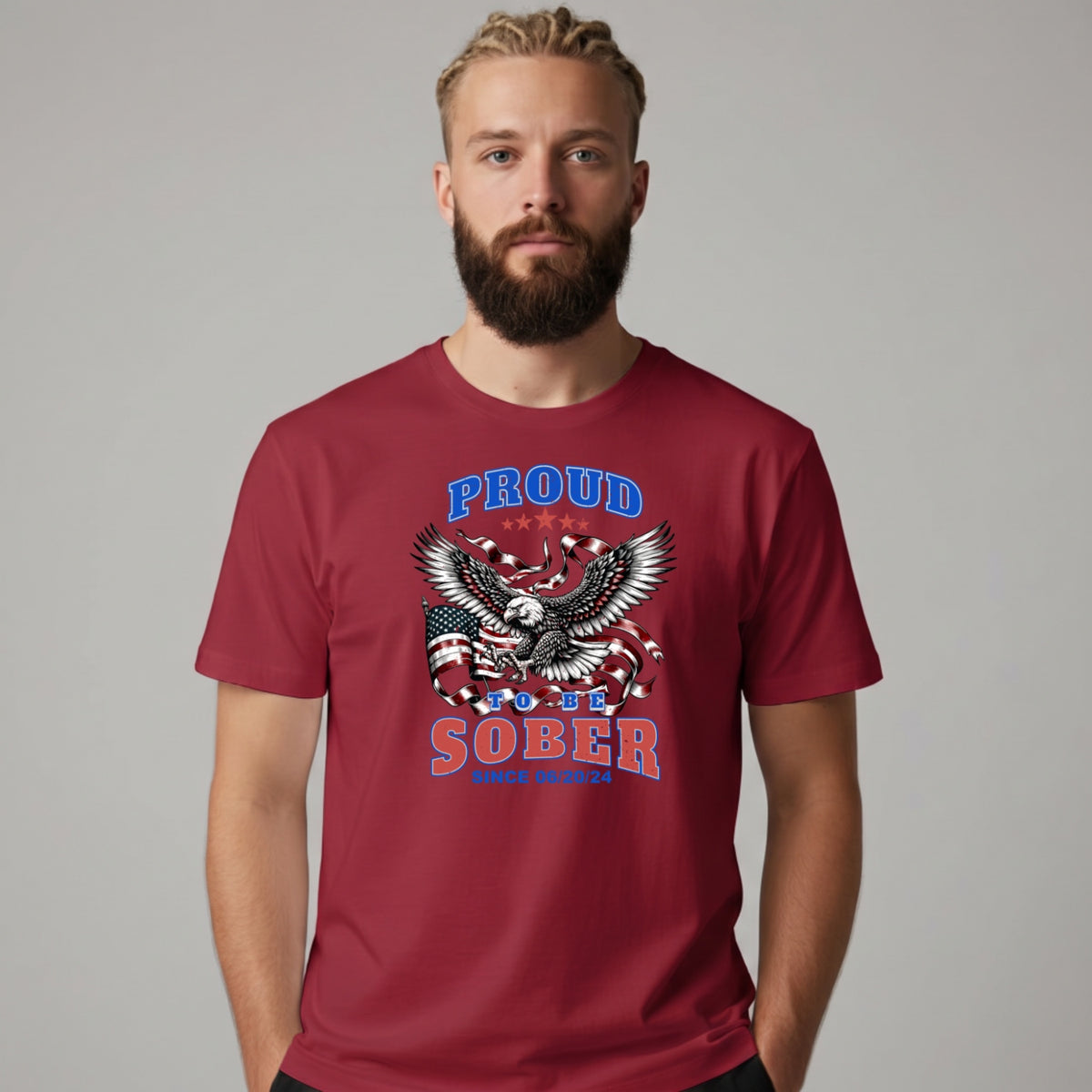 Sober T Shirt | Men's Proud To Be Sober