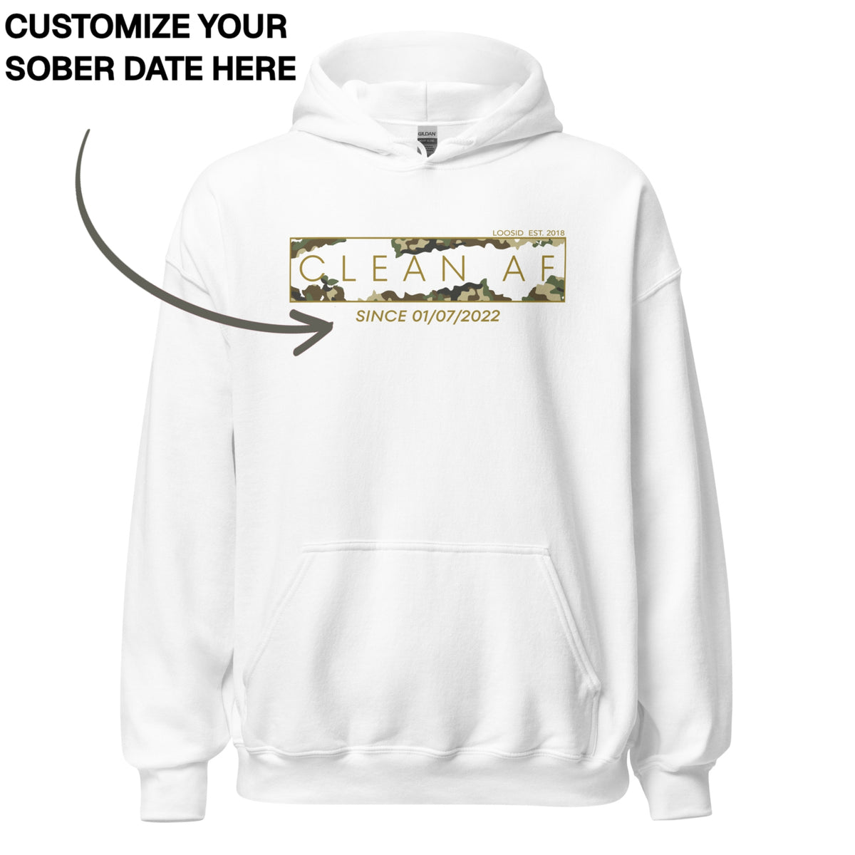 Recovery Hoodie | Men's Clean AF Camo