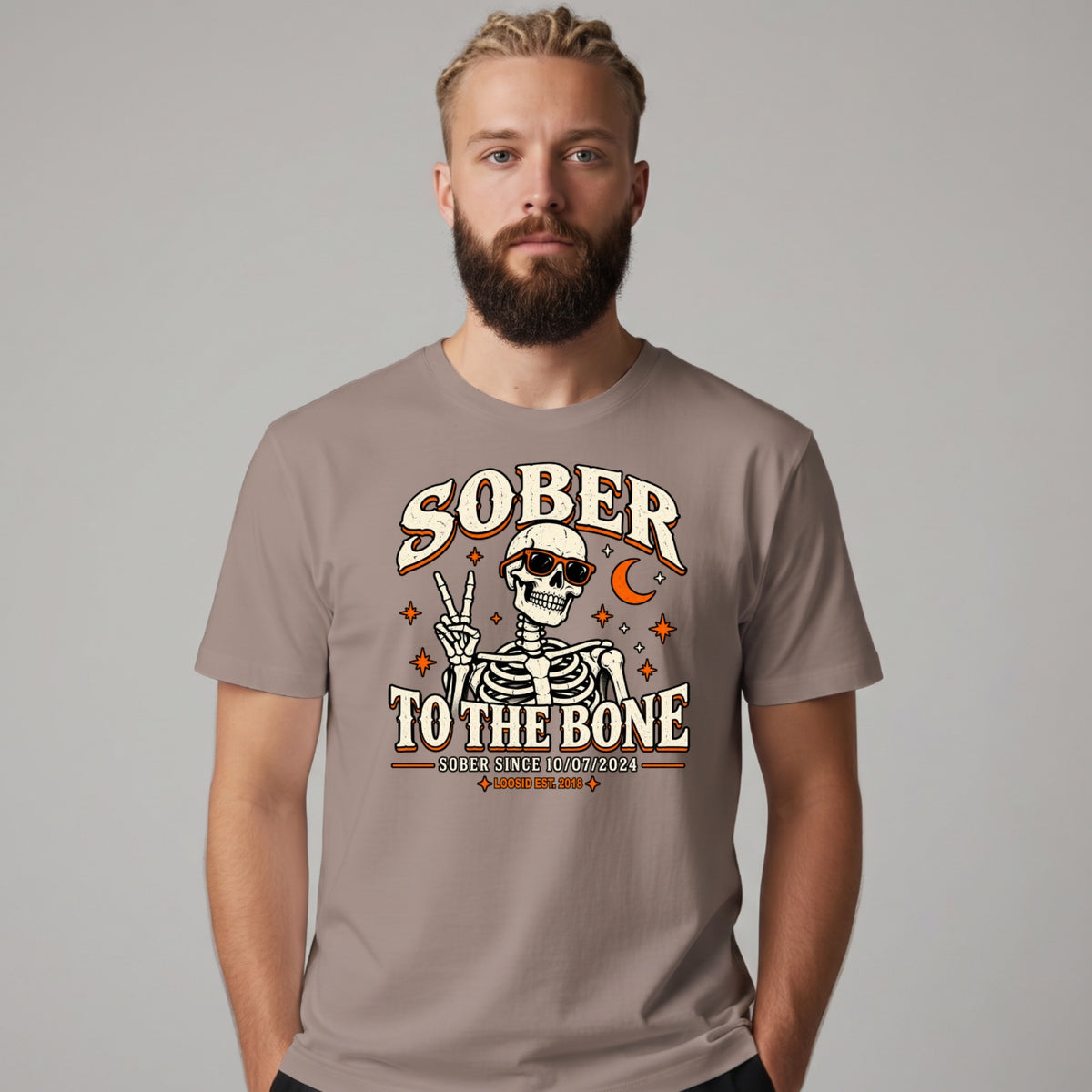 Sober T Shirt | Men's Sober To The Bone