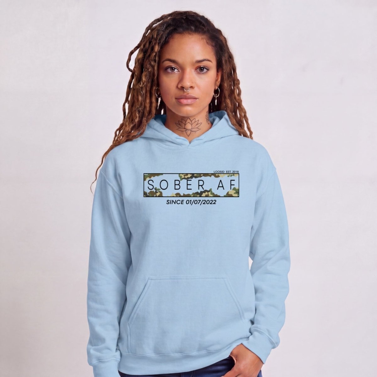 Recovery Hoodie | Unisex Sober AF Camo