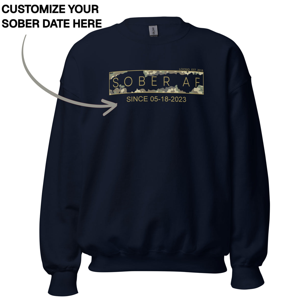 Sober Sweatshirt | Men's Sober AF Camo
