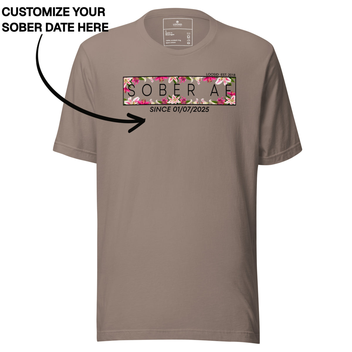 Sober T Shirt | Women's Sober AF Lily