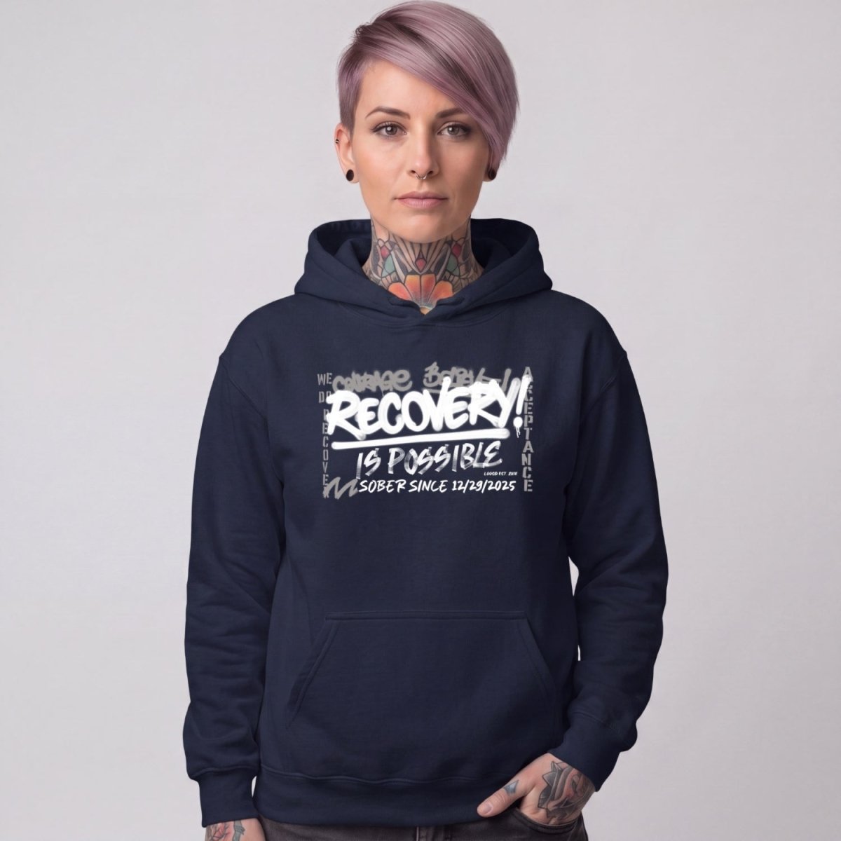 Recovery Hoodie | Women's Personalized Recovery Is Possible Hoodie