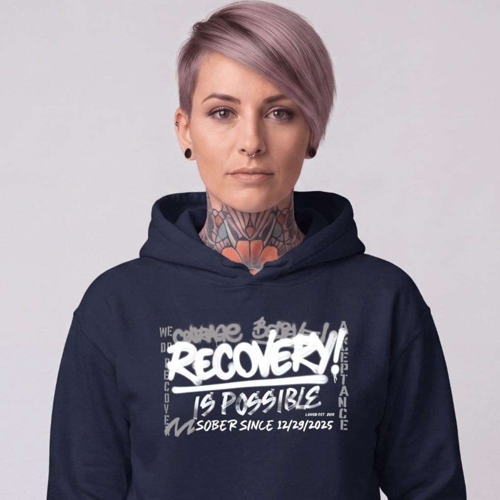 Recovery Hoodie | Women's Personalized Recovery Is Possible Hoodie