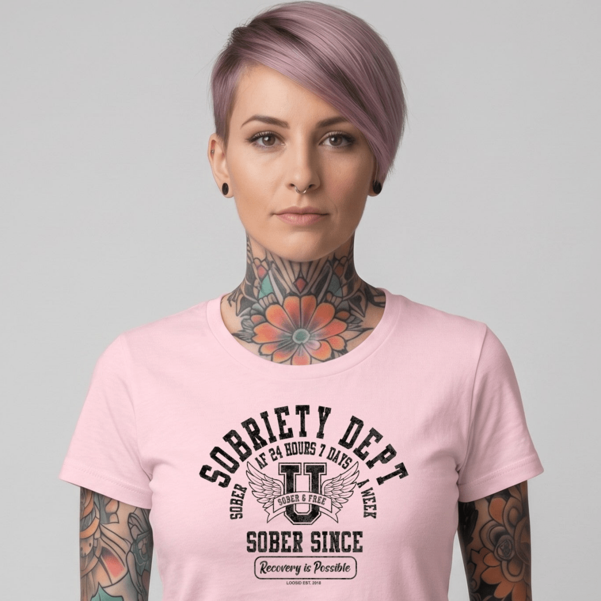 Sober T Shirt | Women's Sobriety Dept 24/7