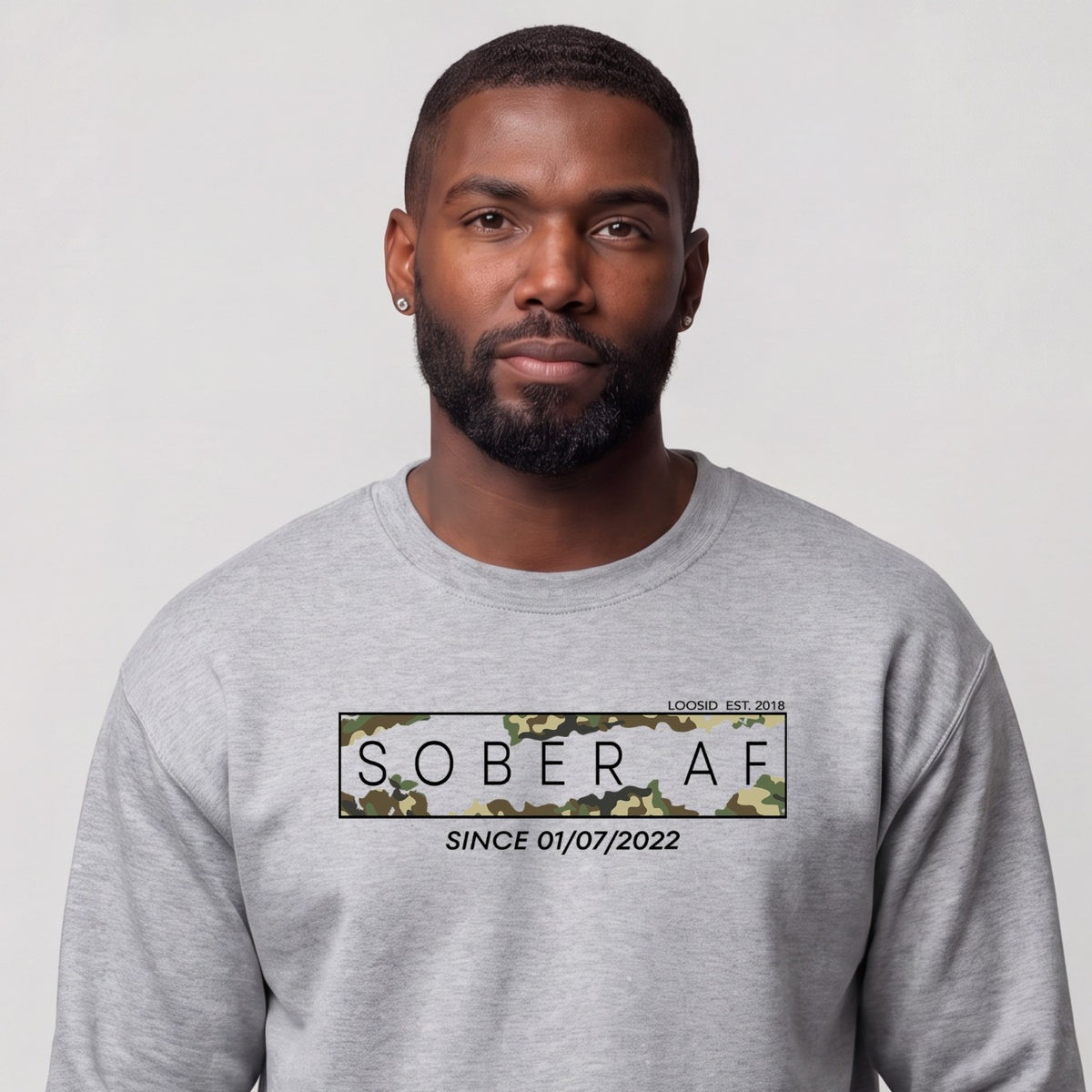 Sober Sweatshirt | Men's Sober AF Camo
