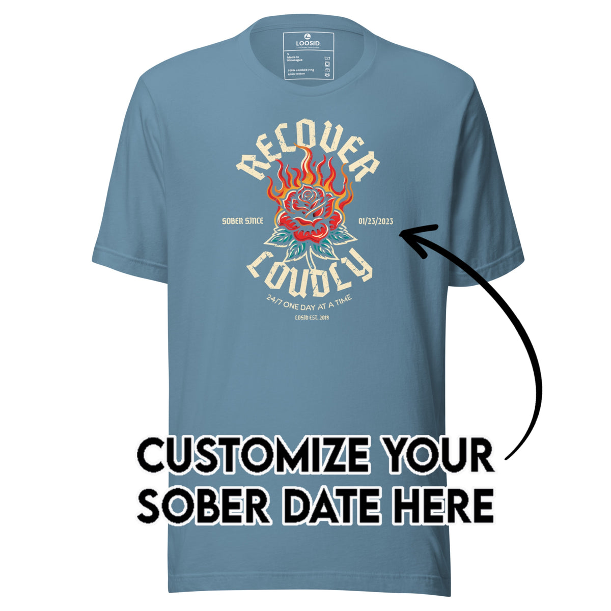 Sober T Shirt | Men's Recover Loudly