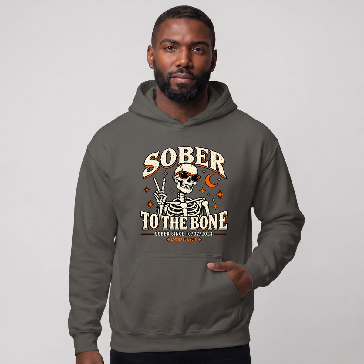 Recovery Hoodie | Men's Sober To The Bone
