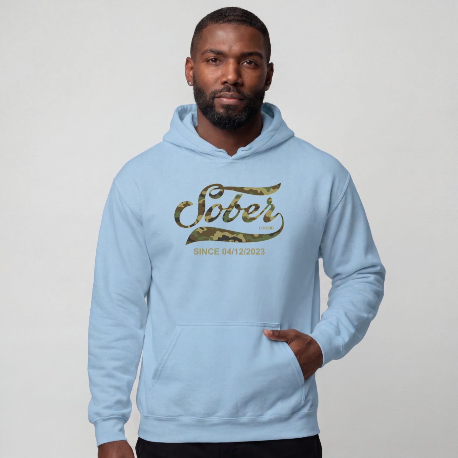 Recovery Hoodie | Men's Sober Since Camo