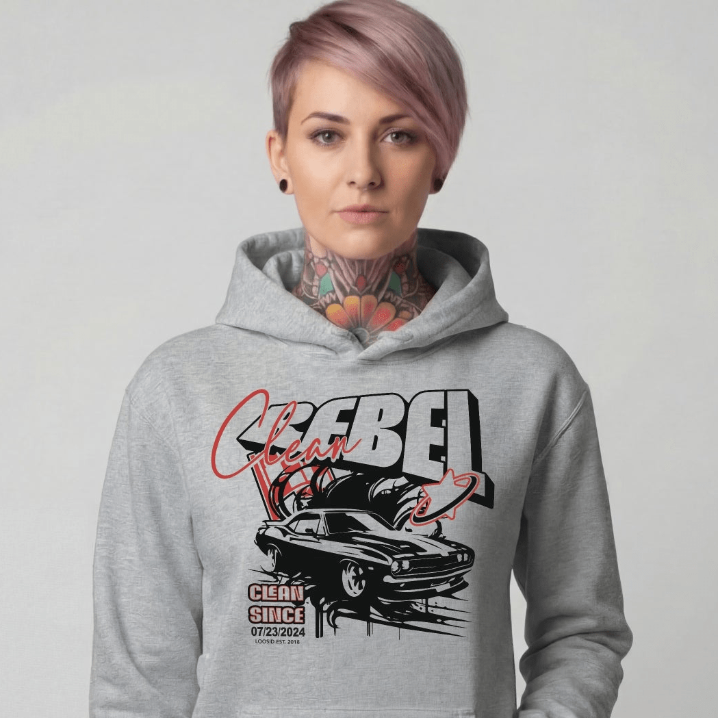 Clean Rebel Custom Recovery Date Recovery Hoodie fit detail (view 9)