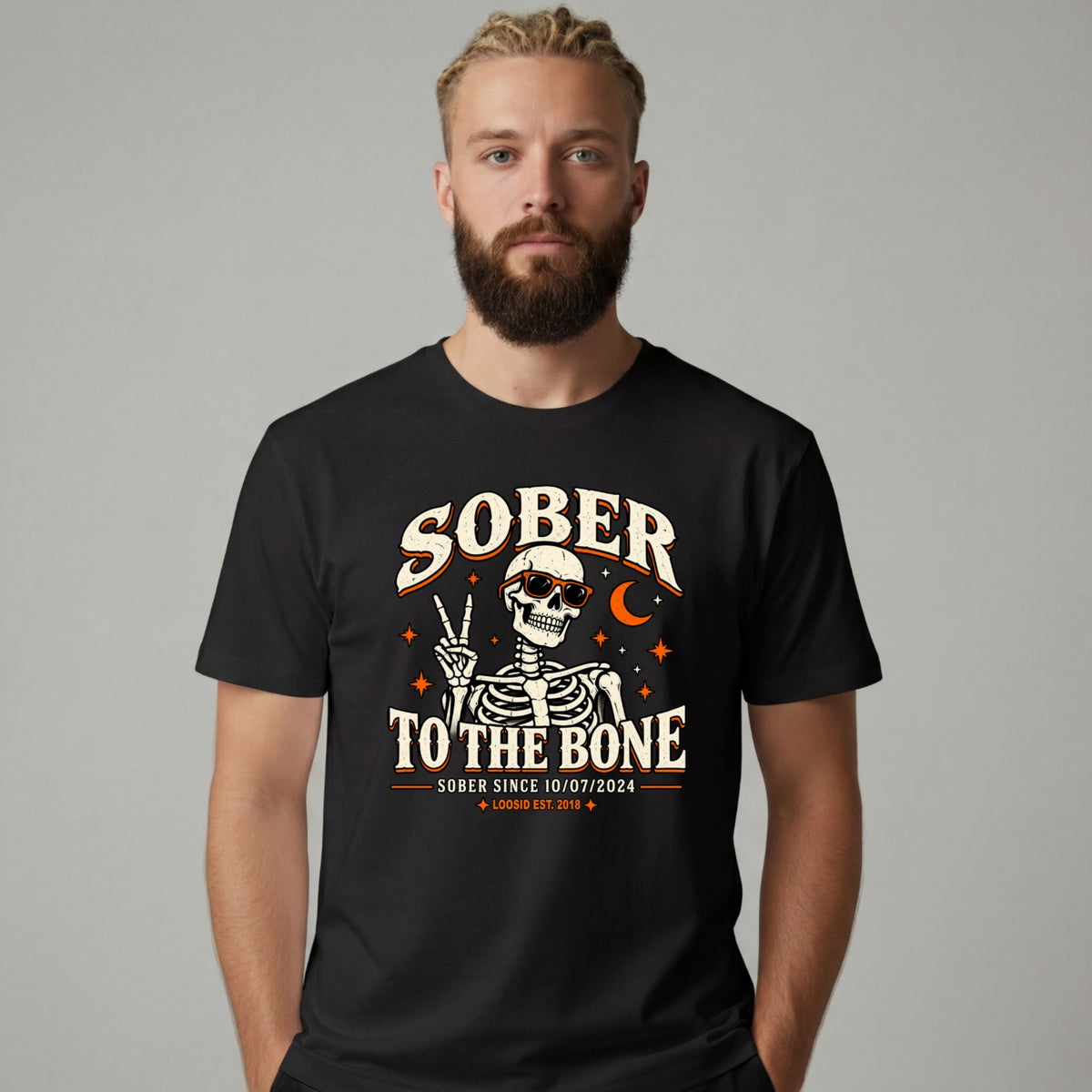 Sober T Shirt | Men's Sober To The Bone