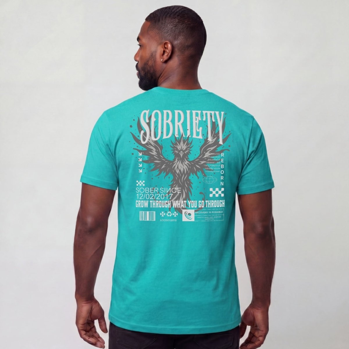 Sober T Shirt | Men's Phoenix Sobriety Reborn Limited-Edition