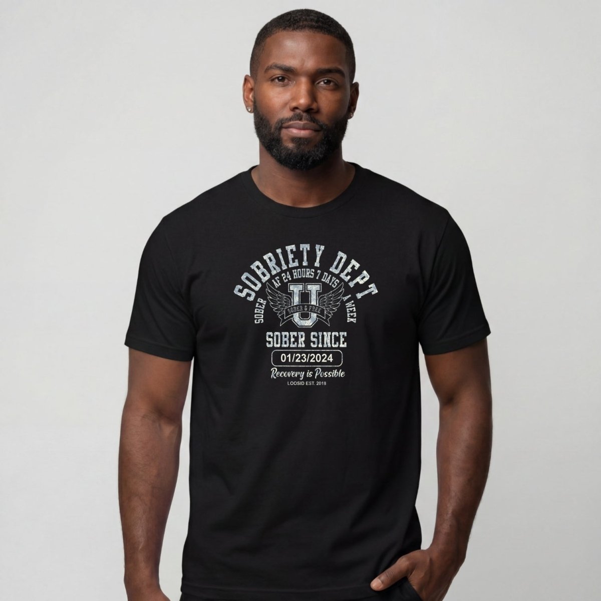 Sober T Shirt | Men's Sobriety Dept Tee