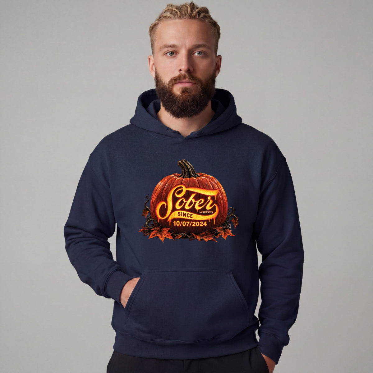 Recovery Hoodie | Men's Sober Since Pumpkin
