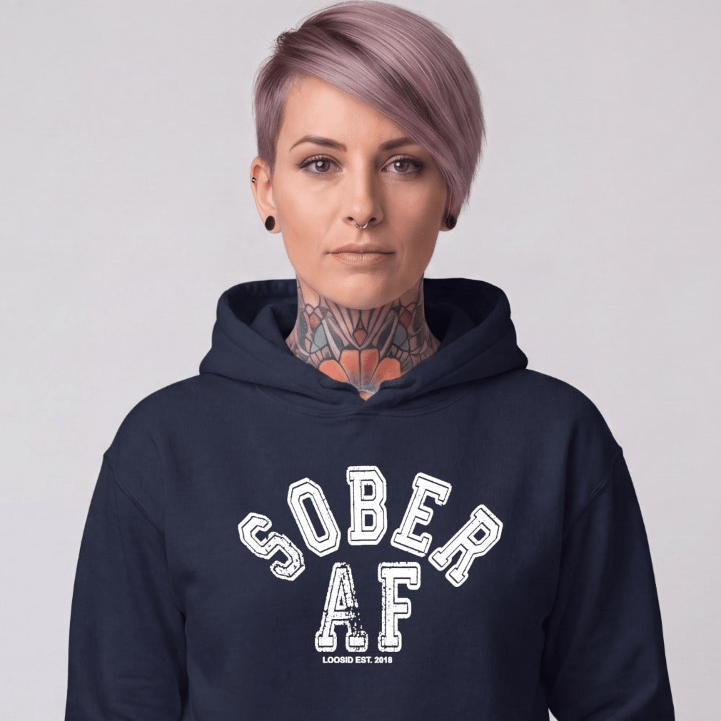 Recovery Hoodie | Women's Sober AF Collegiate