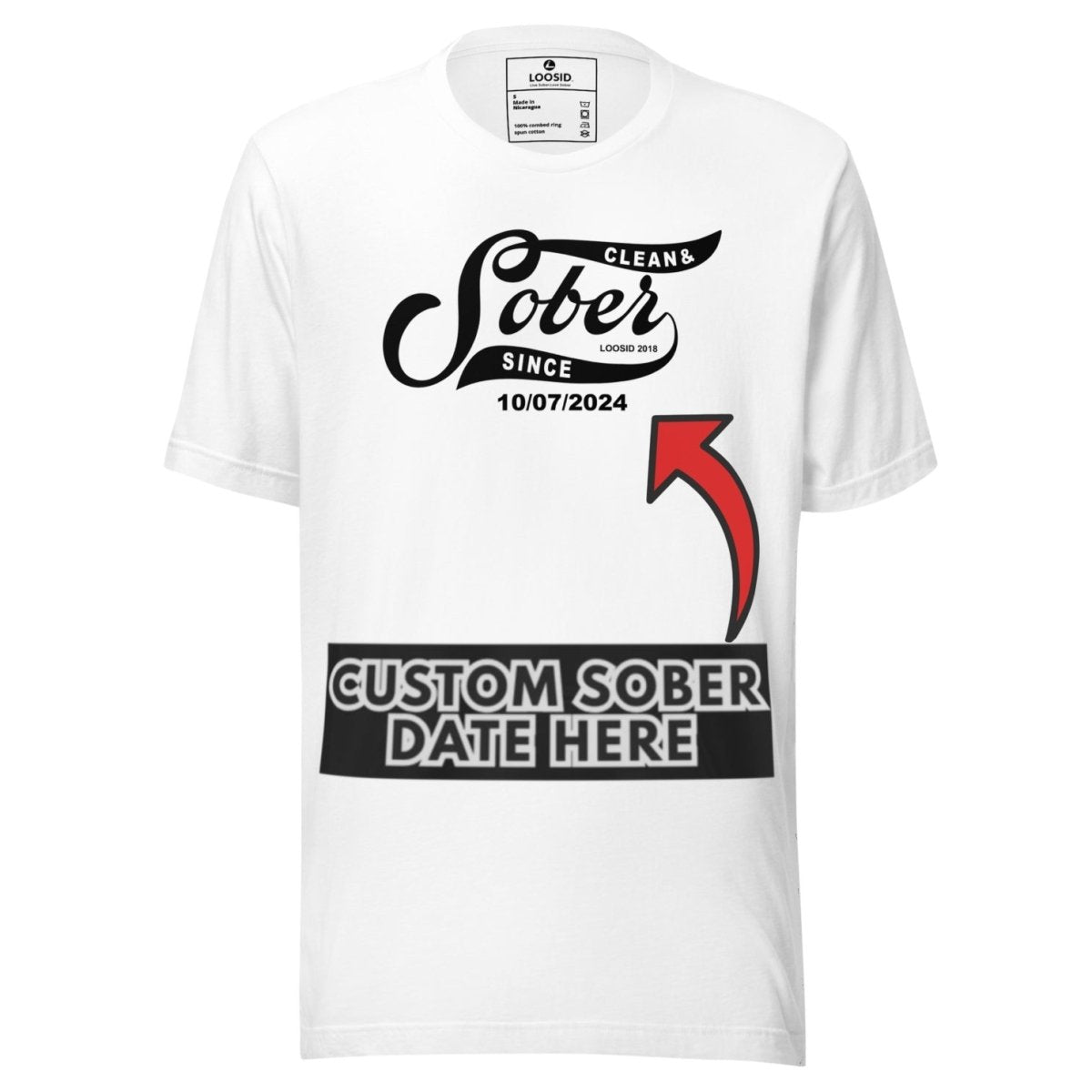 Sober T Shirt | Personalized Sober Since Shirt with Custom Date