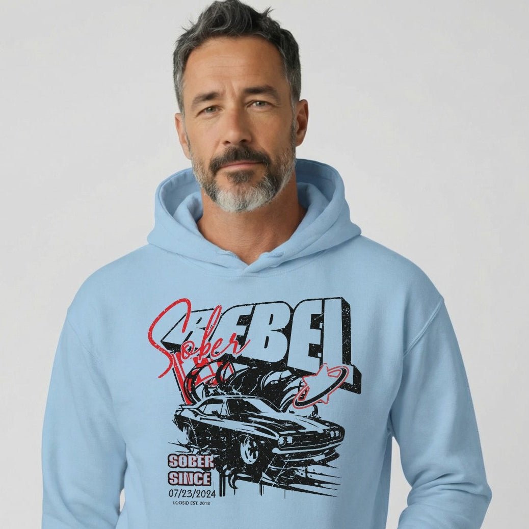 Recovery Hoodie | Sober Rebel Custom Sobriety Date