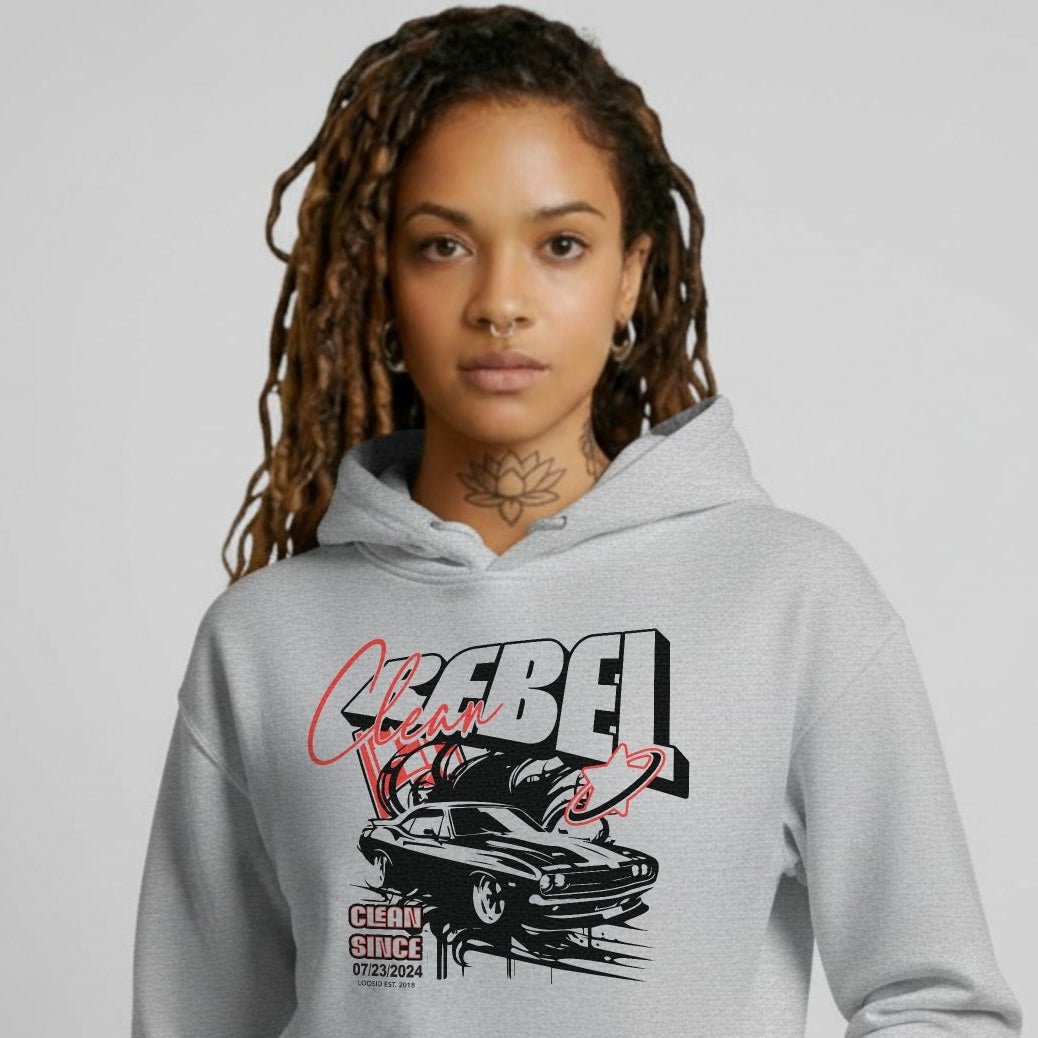 Recovery Hoodie | Women’s Clean Rebel Custom Recovery Date Hoodie