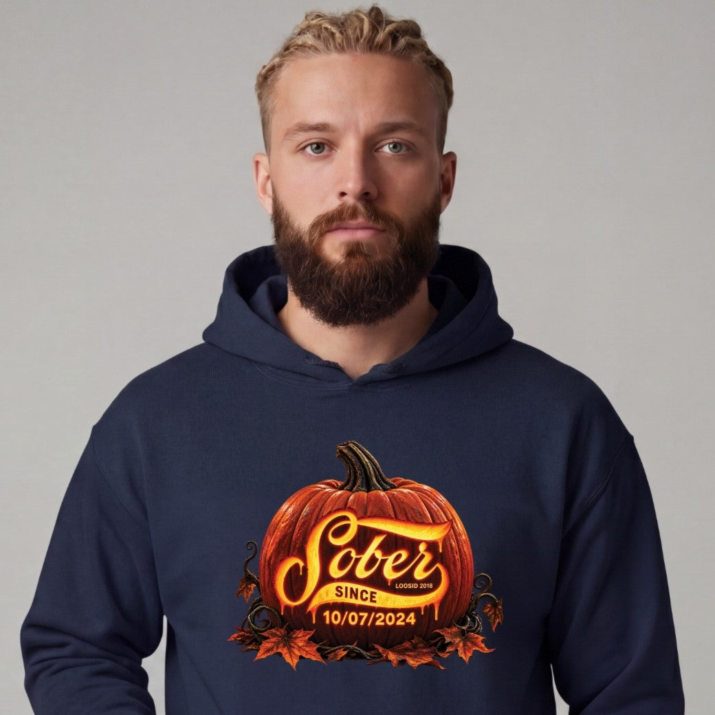 Recovery Hoodie | Men's Sober Since Pumpkin