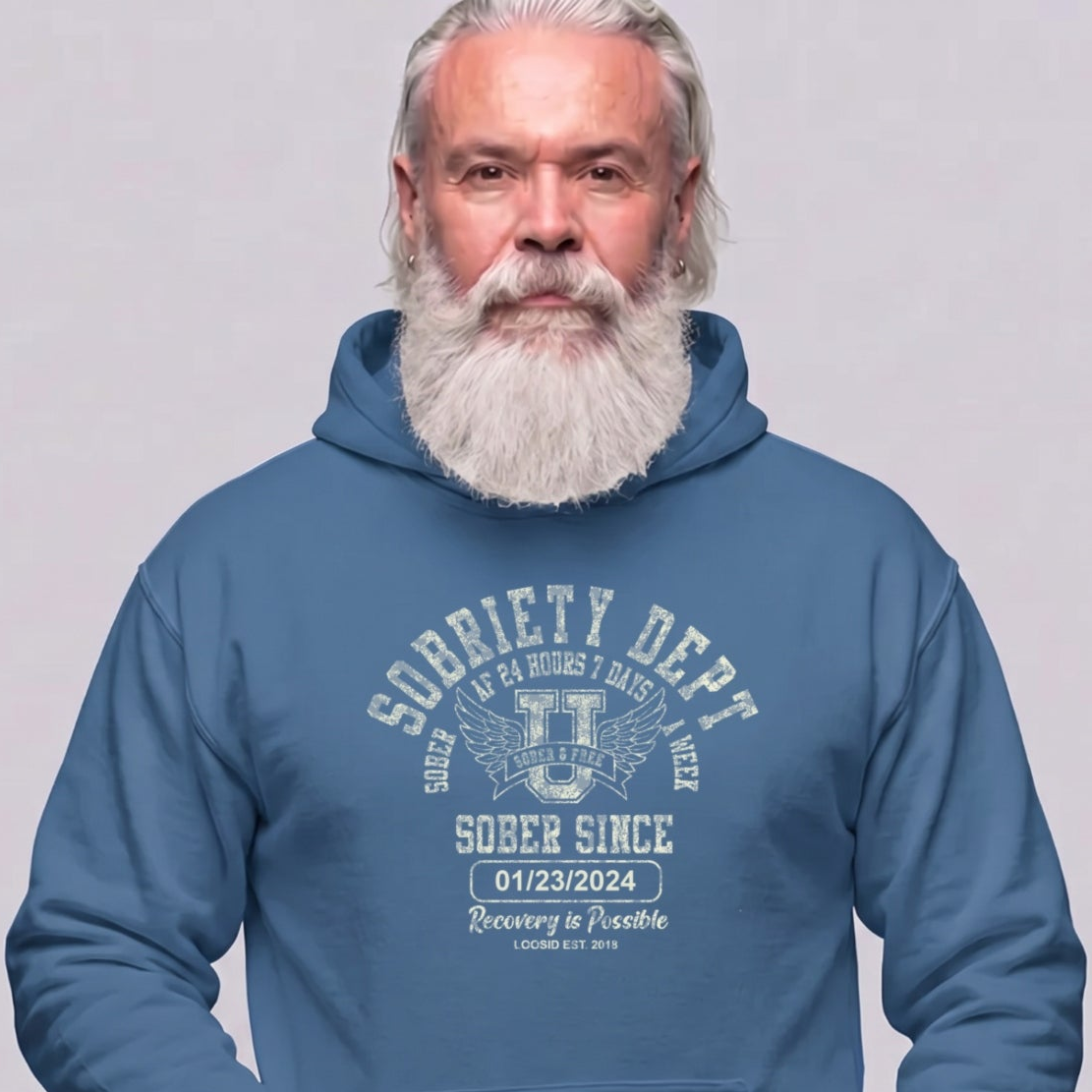 Recovery Hoodie | Men's Sobriety Dept 24/7