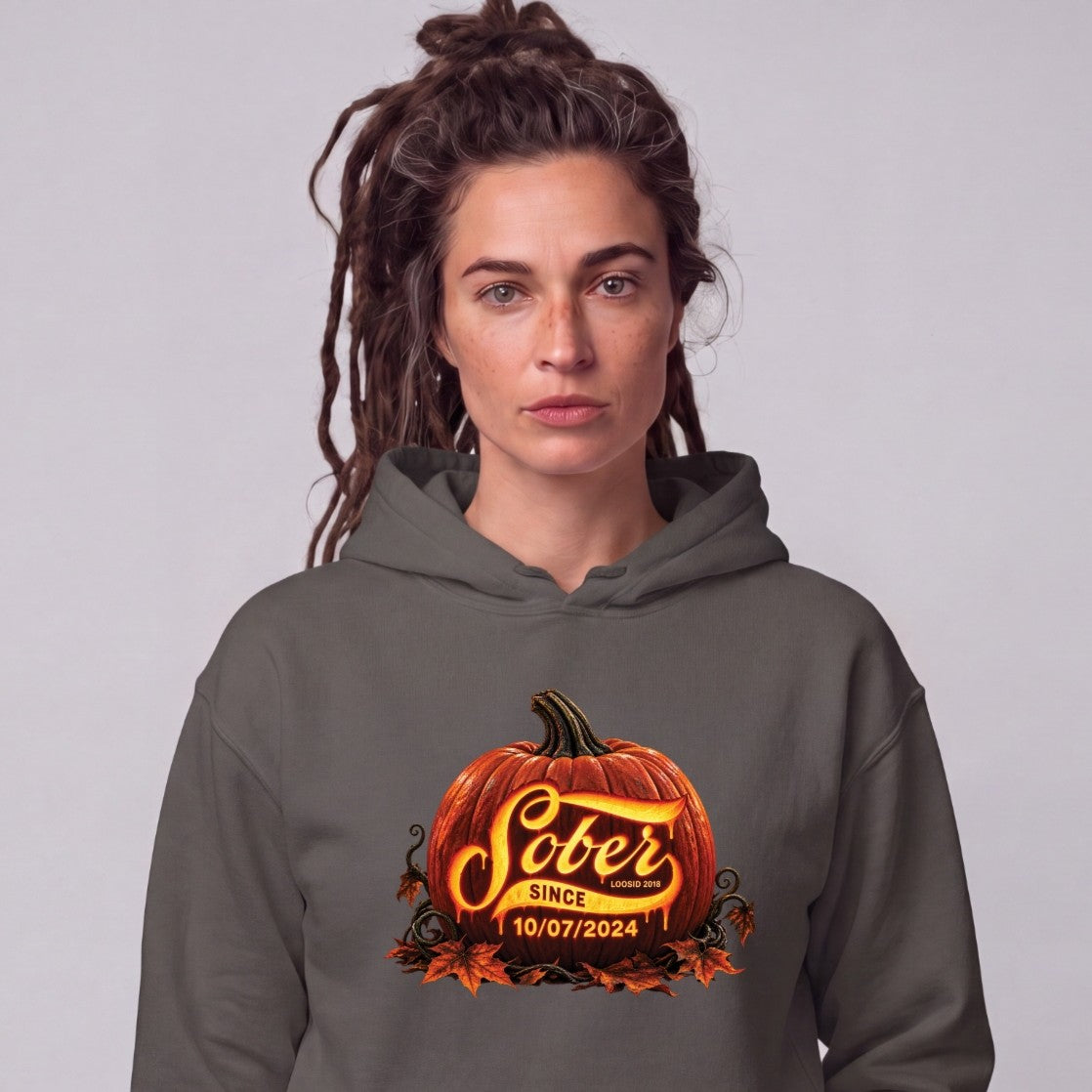 Recovery Hoodie | Women's Sober Since Pumpkin