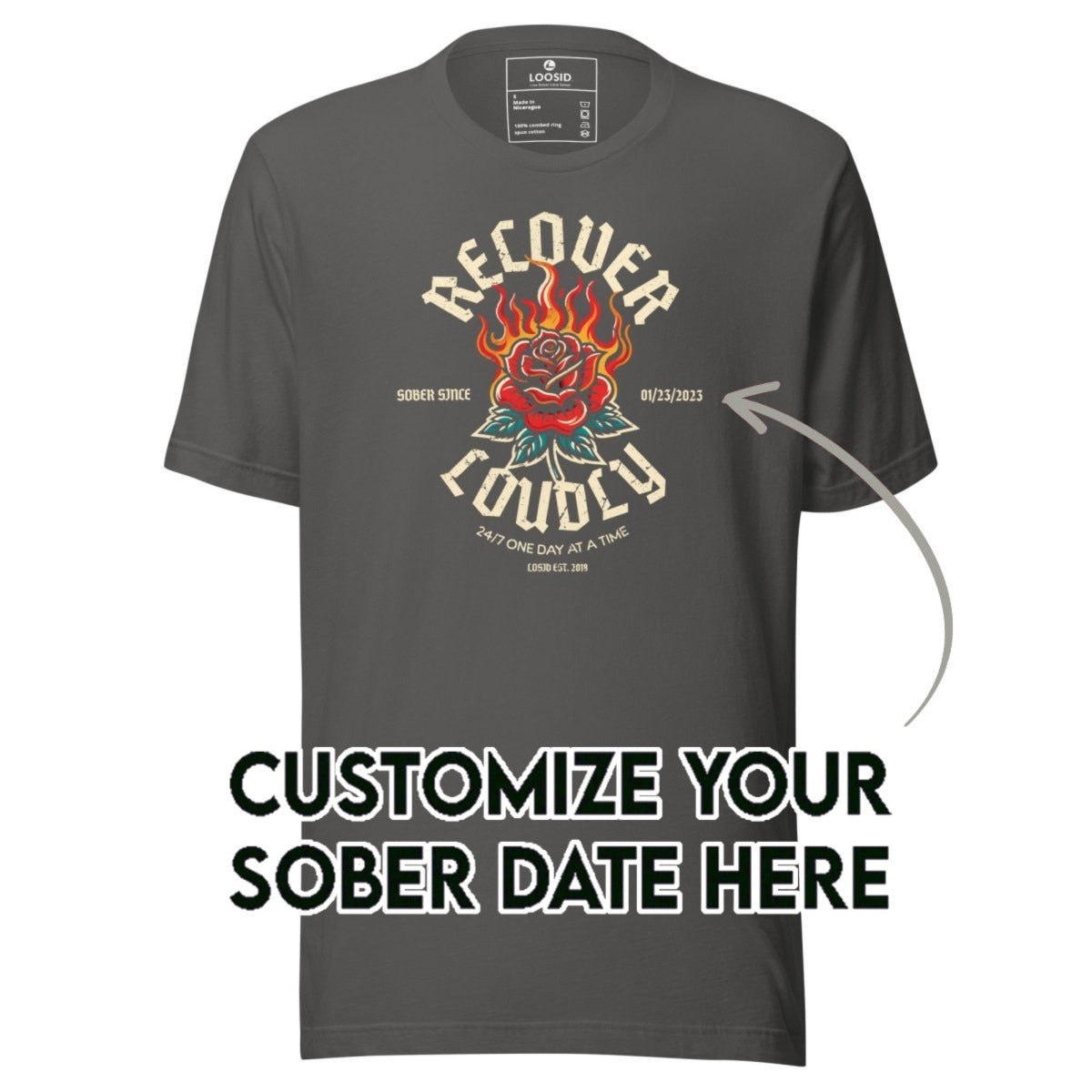 Sober T Shirt | Men's Recover Loudly