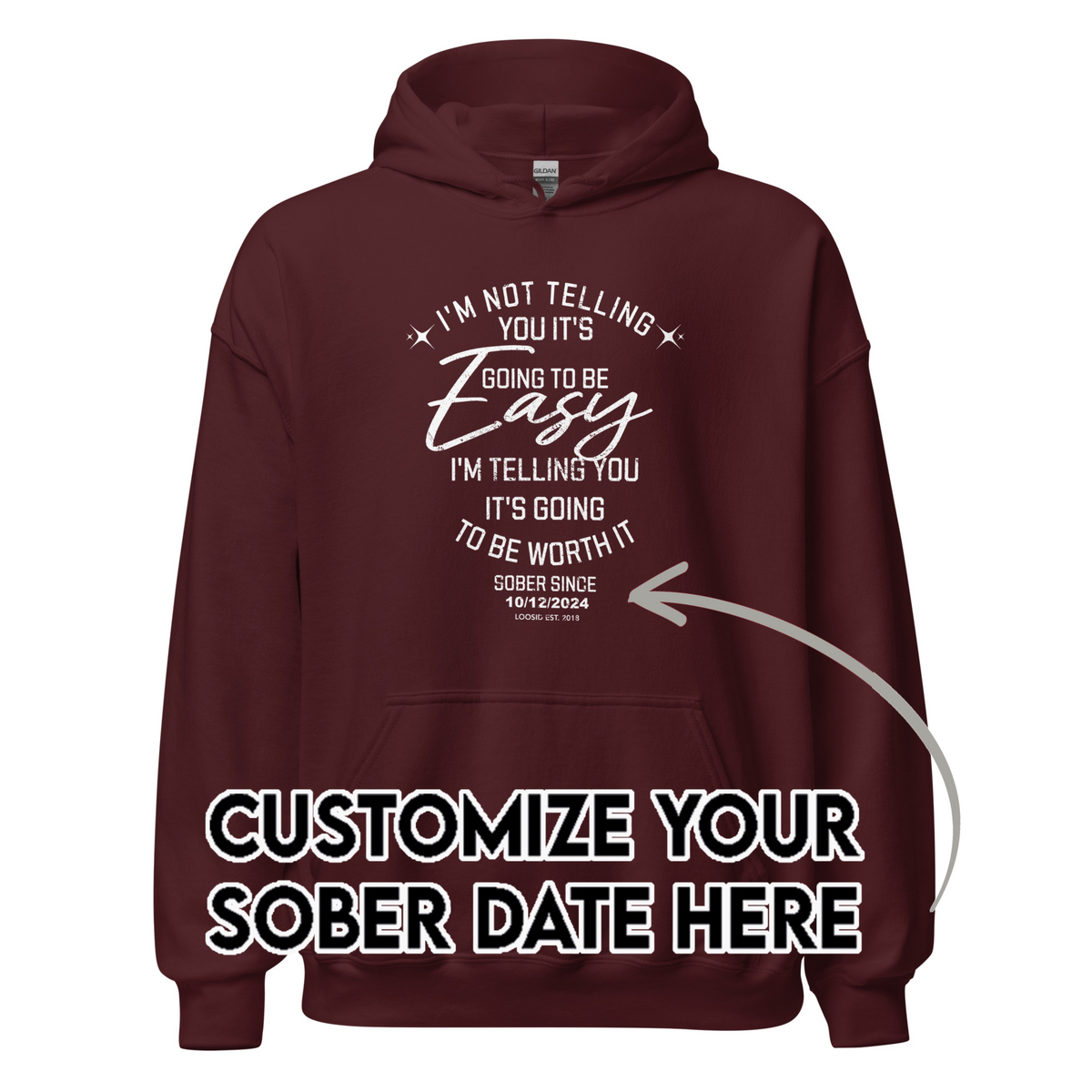 Recovery Hoodie | Men's I'm Not Telling You It's Easy