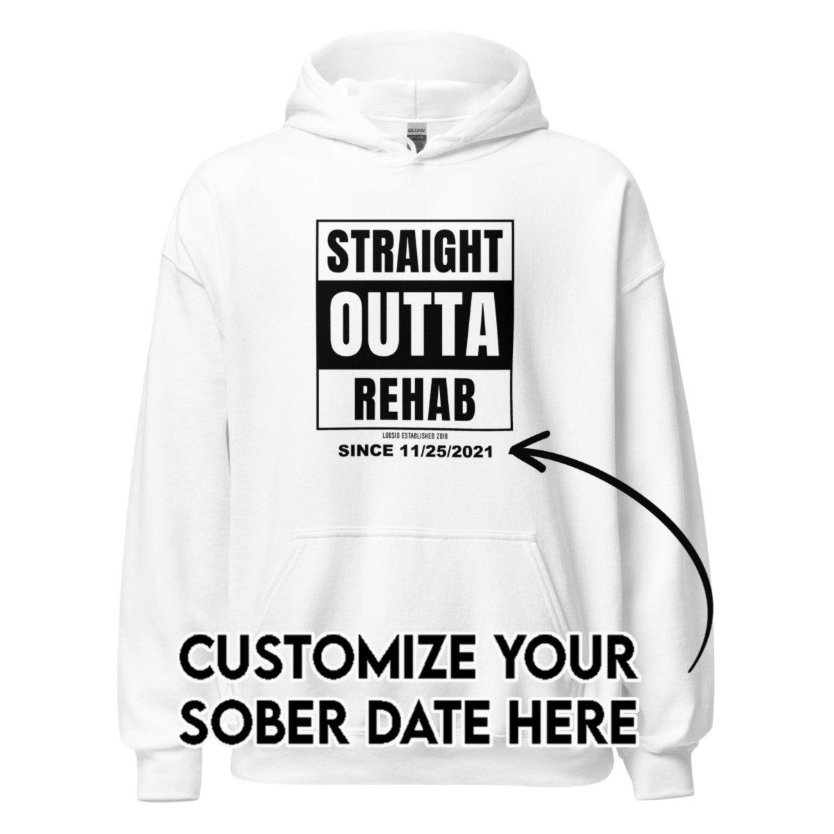 Recovery Hoodie | Men's Straight Outta Rehab