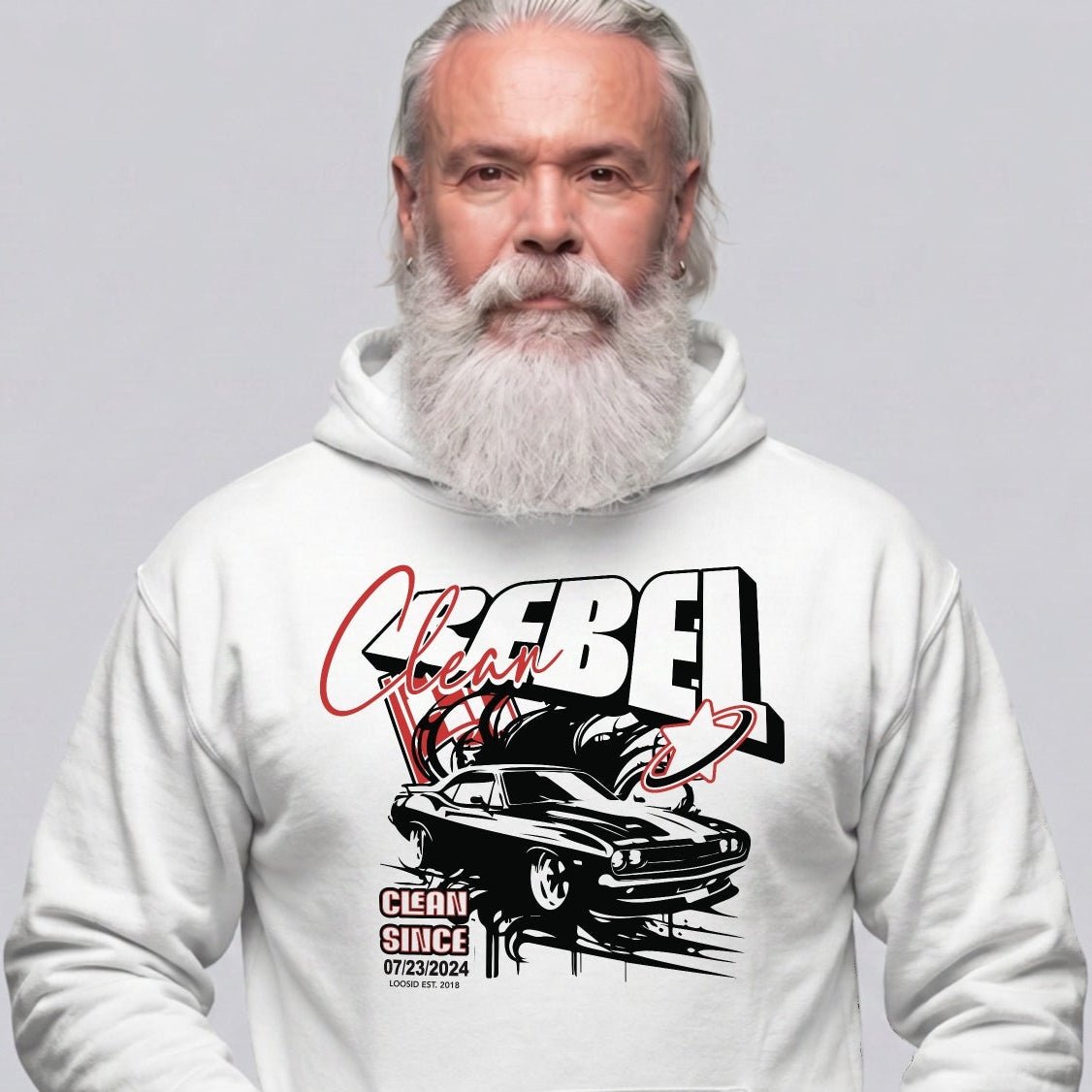 Recovery Hoodie | Clean Rebel Custom Recovery Date
