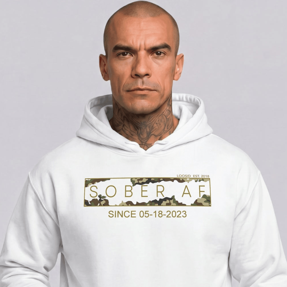 Recovery Hoodie | Unisex Sober AF Camo