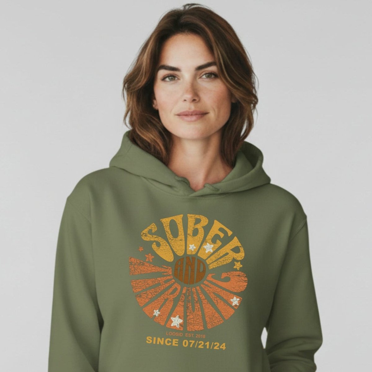 Sober & Thriving Women's Personalized Hoodie