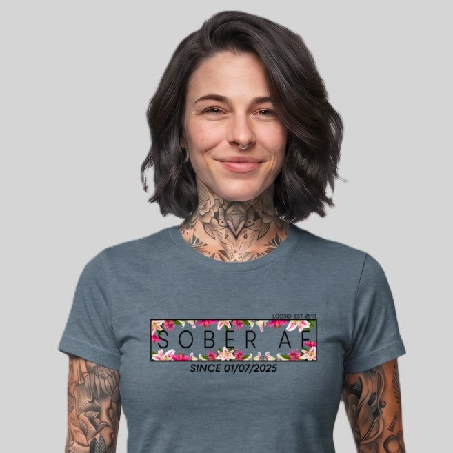 Sober T Shirt | Women's Sober AF Lily